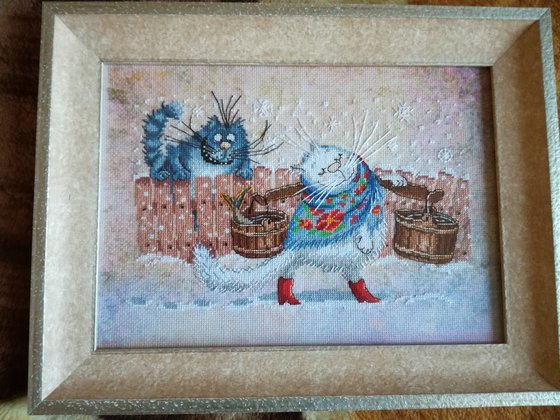 Работа «Оформились в багетку»