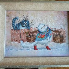 Работа «Оформились в багетку»