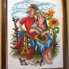 Работа «Двое у околицы»