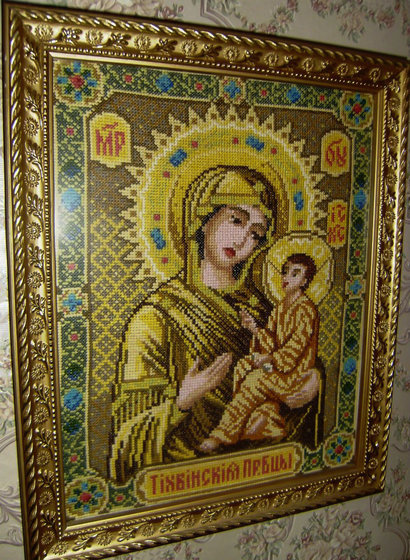 Работа «Икона Тихвинской Богоматери»
