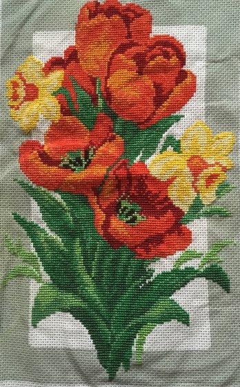 Работа «Весенний букет»