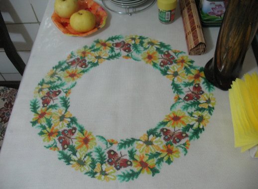 Работа «Скатерть "Бабочки"»