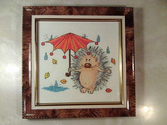 Работа «"А я люблю дождь!" в оформлении»