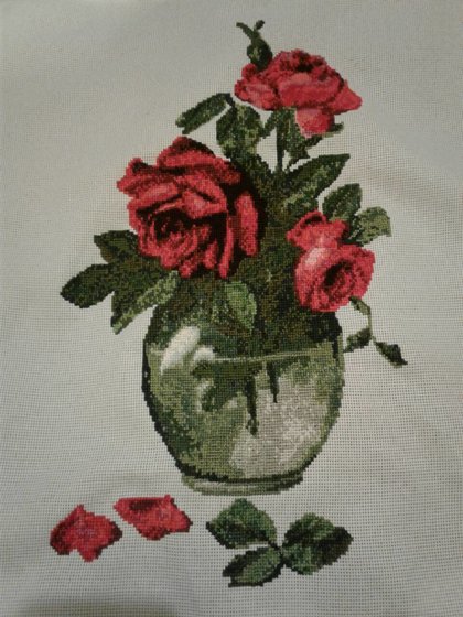 Работа «Букет роз»