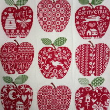 Работа «Яблоки, французская вышивка»