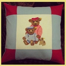 Работа «Подушка "Плюшевые друзья"»