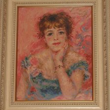 Работа «Жанна Самари. По мотивам картины Ренуара.»