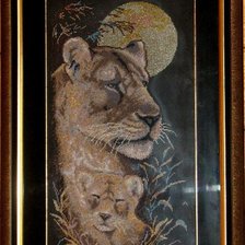 Работа «Львица со львенком.»