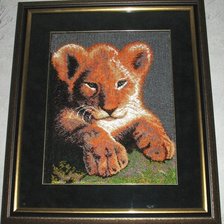 Работа «Львенок. Бисер.»