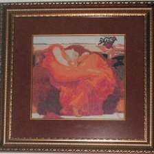 Работа «Пылающий июль. 2011 г. По мотивам картины Ф. Лейтона.»