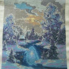 Работа «Зимний ручей»