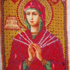 Работа «Семистрельная , вышита бисером»