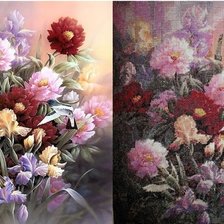 Работа «Оригинал и вышивка»