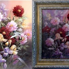 Работа «Оригинал и вышивка багет.»