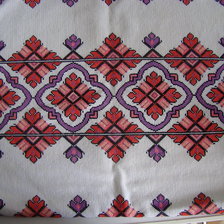 Работа «Подушка в этно стиле»