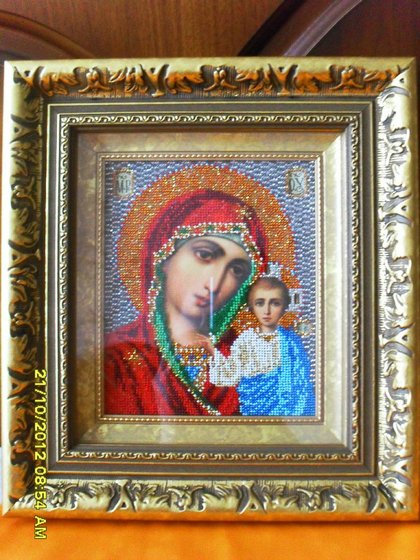Работа «Казанская Божья Матерь»