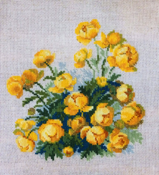 Работа «Букет купавок»