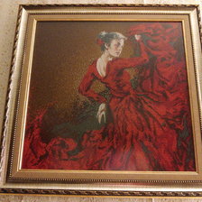 Работа «Фламенко от Конек в раме»