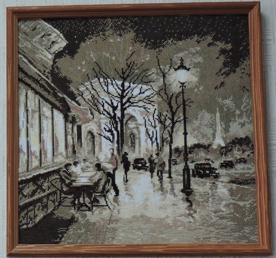 Работа «Вечерние огни Парижы»