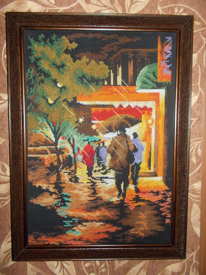 Работа «Ночной дождь»