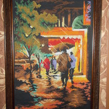 Работа «Ночной дождь»