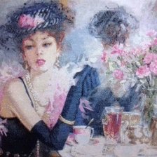 Работа «Кофе в Париже»