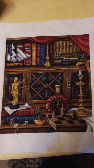 Работа «Натюрморт с шахматами»