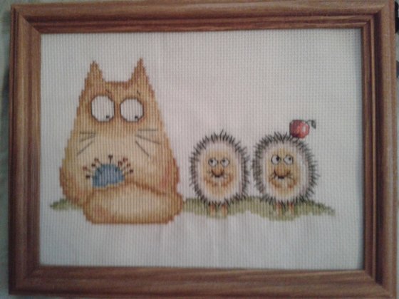 Работа «Котэ с  Ёжиками»