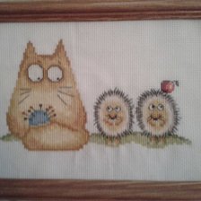 Работа «Котэ с  Ёжиками»