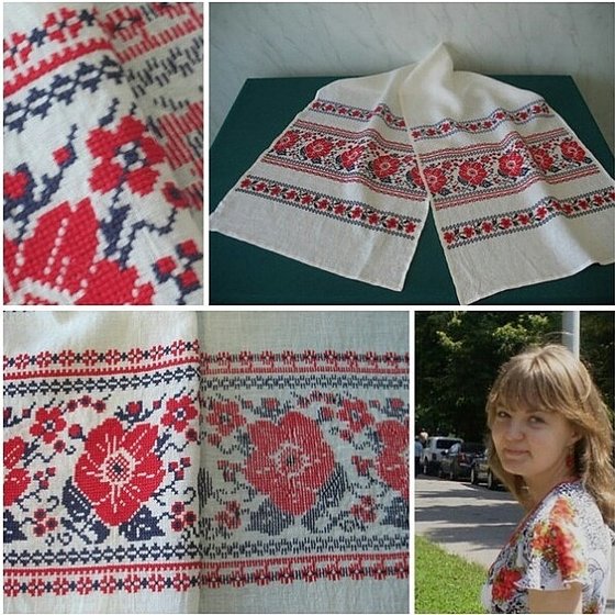 Работа «Рушник, коллаж из фото.»