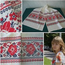 Работа «Рушник, коллаж из фото.»