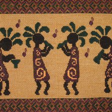 Работа «Узор подушки. Африка. Музыка»