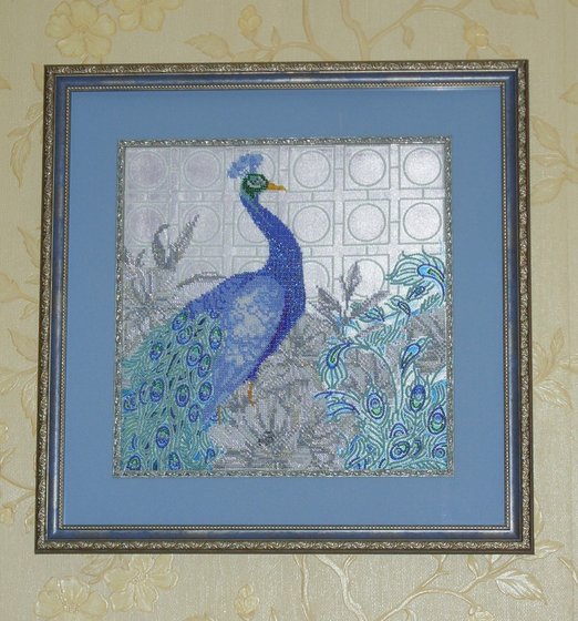 Работа «Величественный павлин (бисер)»