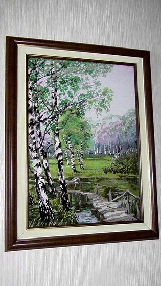 Работа ««Березовая роща» (Riolis 1134)»