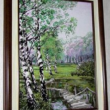 Работа ««Березовая роща» (Riolis 1134)»