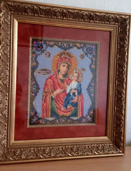 Работа «Икона Иверской Божьей Матери»