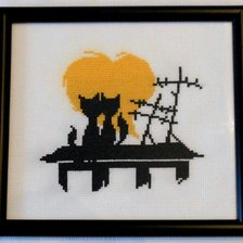 Работа «Влюблённые коты.»