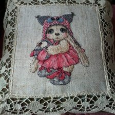 Работа «подушка внучке»