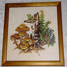 Работа «Пень с опятами" Риолис 875»