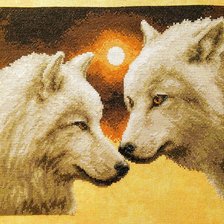 Работа «Волки в полнолуние от Vervaco»