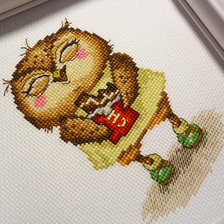 Работа «Шоколадные дольки в серебряной фольге.»