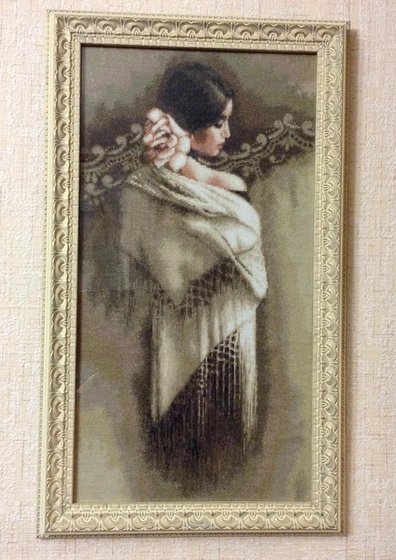 Работа «Испанка с шалью»