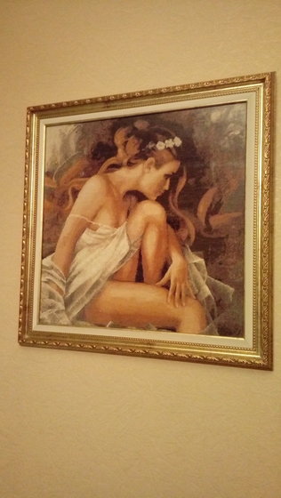 Работа «Девушка с венком»