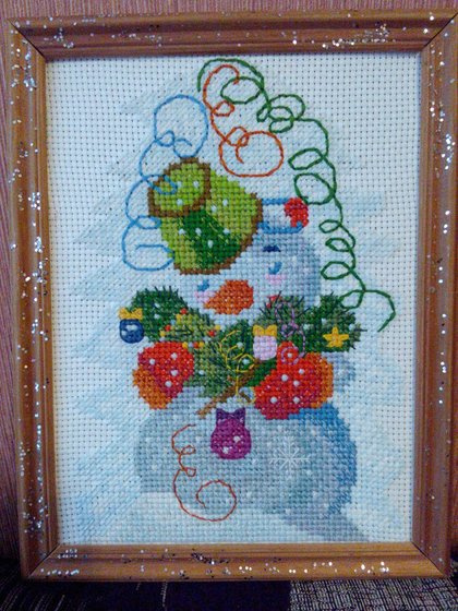 Работа «Снеговик в детский сад.»