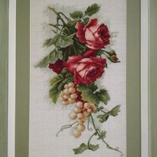 Работа «Розы и виноград»