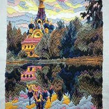 Работа «Цветы заката тают в небе.»