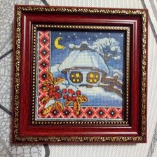 Работа «Зимняя ночь в оформлении»