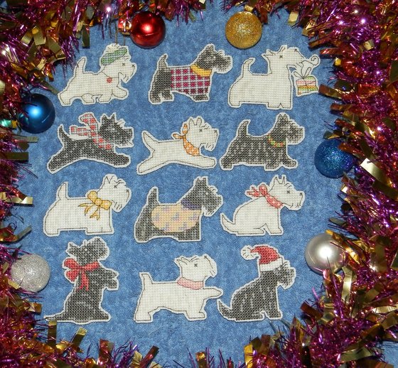 Работа «Собачки к Новому году!(2)»