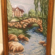 Работа «Горбатый мост у речки»