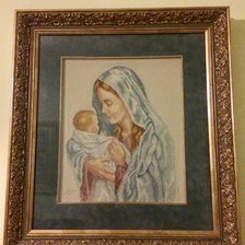 Работа «Дева с младенцем»